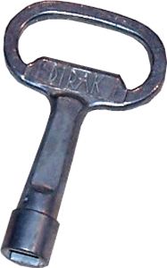 REFLEX DOOR LOCK KEY STEEL