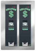 AMERICAN CHANGER REAR LOAD BILL CHANGER/ DUAL CABINET/ DUAL HOPPER/ DUAL VALIDATOR