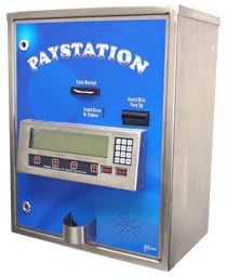 AMERICAN CHANGER AUTOMATIC CARWASH PAYSTATION HIGH SECURITY STAINLESS STEEL CASH/TOKEN SINGLE HOPPER