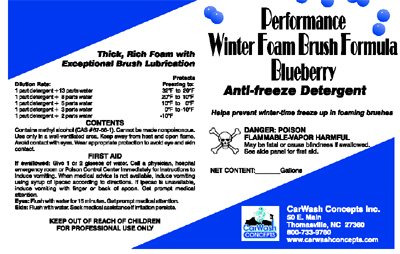Performance Winter Foam Brush Blueberry